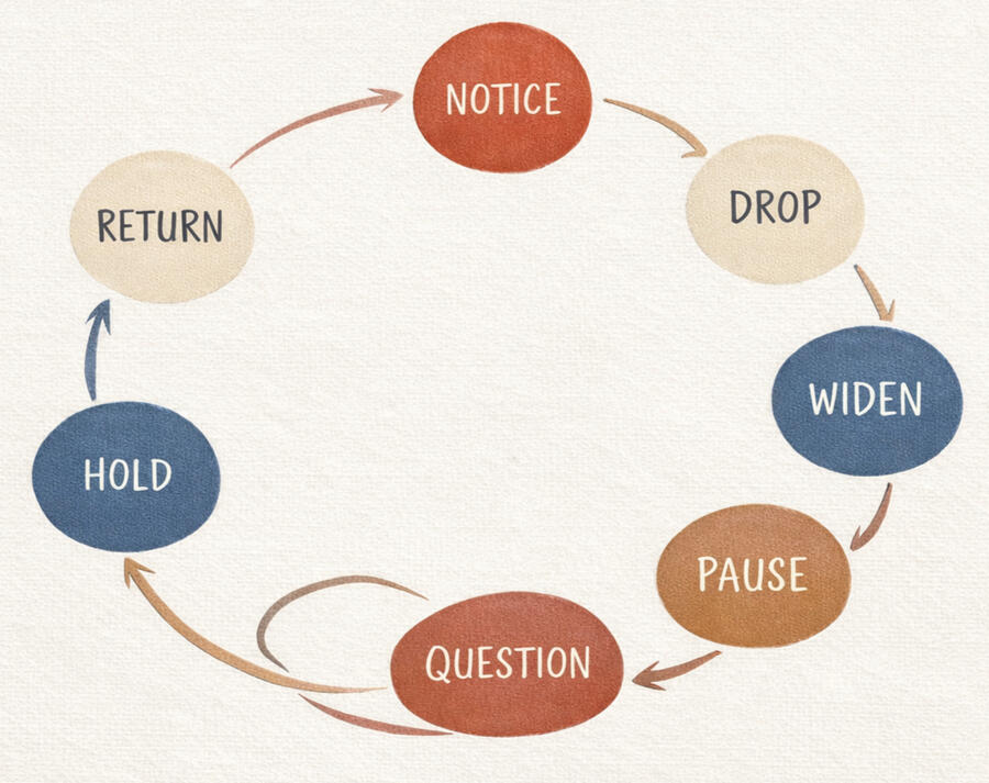 The Seven Movements of Attention